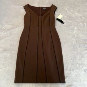 Adrianna Papell Women's Dress 6 Brown and Black